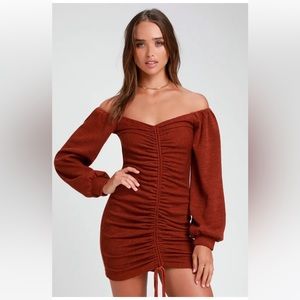 Lulus balloon sleeve sweater dress